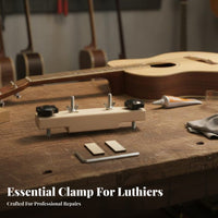 Includes 2 Wood Blocks & Wrench Acoustic Guitar Bridge Bonding Fixture Easy to Use Luthier Bridge Gluing Jig Long-Lasting for Luthiers