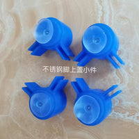 桌腿支架锁扣配件不锈钢折叠桌脚塑料配件可拆卸伸缩调节件固定扣 60长灰色交叉架*4个