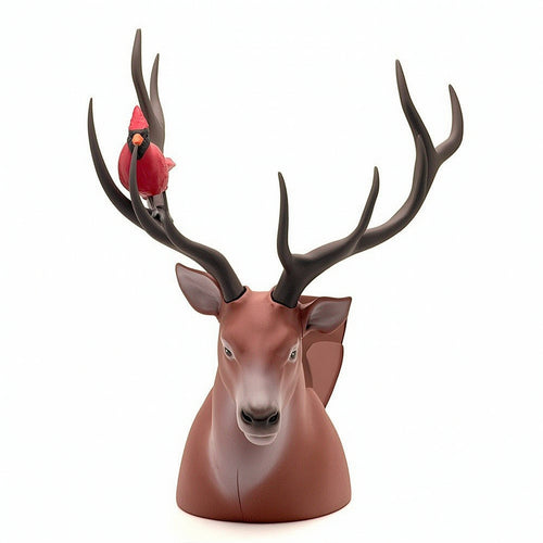 Deer Head Container Themed Novelty Holder Festive for Movie Nights, Collectors