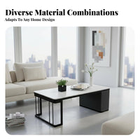 2 Pieces Minimalist design Nesting Stand Set Modern Look Coffee Table Space-Saving Home Furniture abrasionResistant for Homeowners, Apartment Dwellers, Office Managers, Small Spaces, Lounge, Reception Area