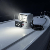 Marine Searchlight Compact Housing 12V Boat Search Light Extended-Range Light