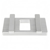 Attracting Docking Plate Silver Finish Rectangular Aluminum Plate Square Opening