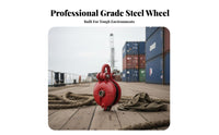 Sturdy Duty Hoist Ing Pulley Long-Lasting Steel Construction Rotating Hoist Ing Pulley Sturdy Duty Grab Block 360 Degree