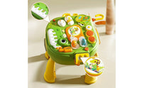 Educational Dinosaur Activity Table Interactive Toy Table with Piano Multi-Functional Child-Centered for Toddlers