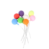1:12 Mini Dollhouse Accessory Simulation Balloons, 8 Colors, Clay Balloons, Garden Scene Decor