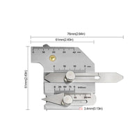Weld Inspection Ruler Stainless Steel Weld Seam Measuring Tool