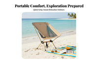 High-Back Moon Chair Stable Structure Collapsible High-Back Chair for Families