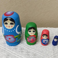 Russian Nesting Dolls Wooden Craft 4-8 Layers Tabletop Ornament