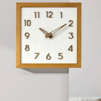 Double-Sided Corner Timepiece Modern Minimalist Home Decor Battery Operated