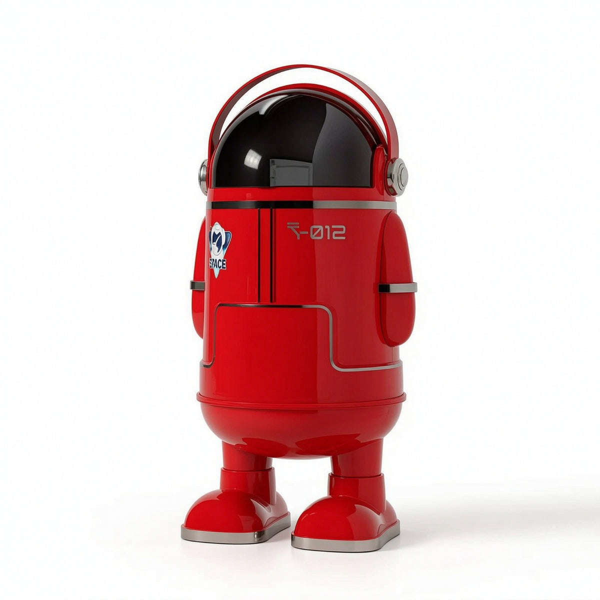 Astronaut Trash Bin Cute Trash Bin with Dome Lid Stylish for Children