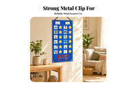 Hook-and-Loop Visual Schedule Chart Card Storage Pocket Picture Schedule Planner Foldable Daily Routine Chart Textile for Home, School