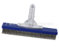 10-Inch Aluminum Backed Wire Brush for Swimming Pool Cleaning