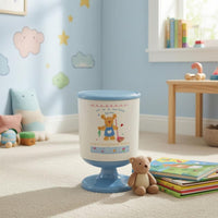 Pedestal Trash Can Wide Opening Floor-Standing Trash Can Easy to Clean