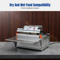 Automatic Vacuum Sealer, External Extraction, Large Commercial Food Packaging Machine, Dual Use for Dry and Wet, Wide Sealing, Seafood, Rice Dumplings, Yangmei