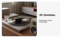 LP Disc Stabilizer Aluminum Construction Record Weight Stabilizer Vibration Dampening Record Weight for Audiophiles, DJs, High-Fidelity System