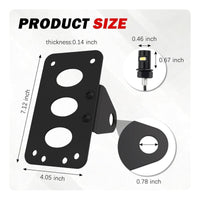 Motorcycle Registration Plate Holder with LED Lights Easy Install