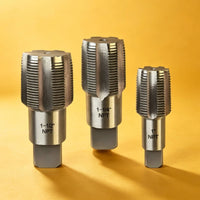 3 Pieces NPT Pipe Tap Set Metal Hex Shank Taps Precision