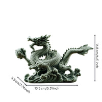 Stone-Look Dragon Ornament Raised Head Aquatic Tank Decor