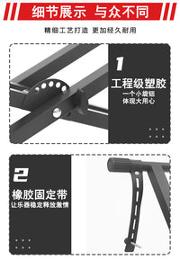 Double-Tube X-Type Keyboard Stand, Foldable, Adjustable, Heavy-Duty, Double-Layer