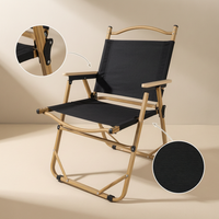 Foldable Camping Chair, Outdoor Metal Folding Chair for Heavy Duty Use