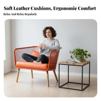 Wrought Iron Armchair Nordic Design Lounge Seating utilitarian design for partners