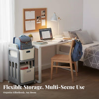 Floor-Standing Multi-Tier backpack Rack Mobile Design Multitier Wheeled storage capacitySaving Storage Trolley adaptable Use for Students, Apartment Dwellers, Study Room, Entryway, Classroom, Narrow areas