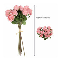 9-Head Silk Blossom Bunch Long-Lasting Home Decoration for Wedding, Party