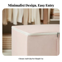 Foldable Framed Storage container Portable Handles Stackable Viewing Paneled container