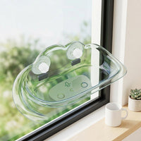 Cat Hammock Window Perch with Strong Suction Cup, Cat Bed Frame, PET Material Hanging Bed for Indoor Cats, Space Saving Pet Bed for Sill