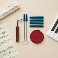 8 Pieces 8 Piece Piano Tuner Tool Set Easy to Use Piano Tuner Tool Set Musical Instrument Accessory Long-Lasting for Beginners