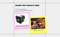 Waterproof red/blue LED warning light