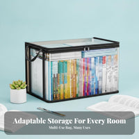 Transparent Book Tote debris-resistantguard Organizer Bag closure for Office Workers