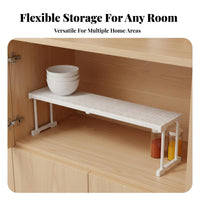 Wardrobe Divider Shelf Space Saving Adjustable Cabinet Shelf Easy to Install Closet Organizer for Homeowners, Students, Under Sink, Washroom, Bookcase