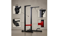 Bar Frame Floor-Standing Parallel Poles with Cross Brace Stable Stands for Fitness Enthusiasts, Athletes, Home Gym