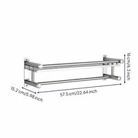 Stainless Steel Bathroom Shelf Easy to Clean Bathroom Organizer Rack