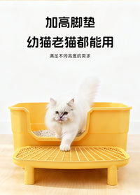 PAWSARTI Plastic Cat Litter Mat with Raised Edge, Waterproof, Indoor Use
