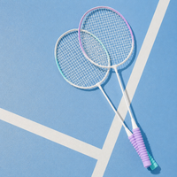 Wholesale Badminton Racket Set Outdoor Ultralight Split Racket for Adults Teens Campus Family Durable Single Double Racket Set