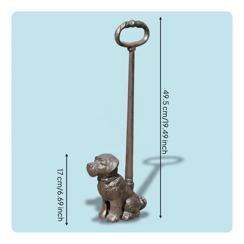 Cast Iron Dog Door Stop Anti-Collision Home Decor Item Ready to Use for Indoor