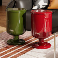 Goblet Shaped Trash Can High Capacity Pedestal Trash Can with Lid for Bedroom