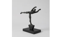 Abstract Human Sculpture Painted Finish Decorative Statue