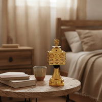 Metal Incense Burner Decorative Tabletop Incense Burner Censer Gold Metal-Like for Home Decor