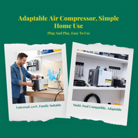 Ultra-quiet oil-free air compressor