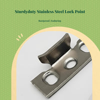 Stainless Steel Sash Lock, Three-Hole, Security Hardware