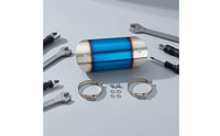 Stainless Steel Middle Pipe Heat Guard Long-Lasting Motorcycle Exhaust Guard with Clamps Sleek Motorcycle Heat Guard with Clamp Universal for Custom Builds