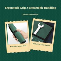 Combination Wrench Set, Open & Box End, Metric, Organizer