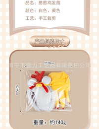 Cartoon Chicken Plush Hair Hoop for Women, Cute and Funny