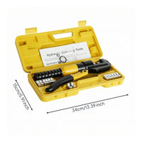 Hydraulic Crimping Tool with Dies Heavy-Duty   Easy-to-Operate Hydraulic Crimping Tool for Electricians, Electrical Work, Workshops
