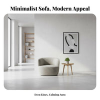 Upholstered Armchair Nordic Aesthetic Lounge Chair Minimalist Design Modern Design for Readers, Living Room, Perusing Corner