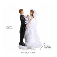 Wedding Cake Topper Resin Craft Couple Figurine Cake Decoration Elegant