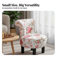 Low-Backed Round Stool European design Household Furniture With Backrest Padded Seat for Bedroom, Entryway